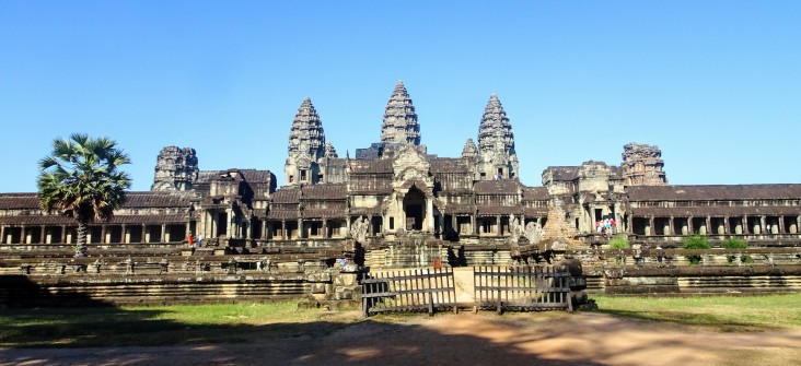 East entrance to the biggest and most famous temple - Angkor Wat