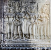 Beautiful Apsara dancers - some of the most esteemed once lived with the king in the palace